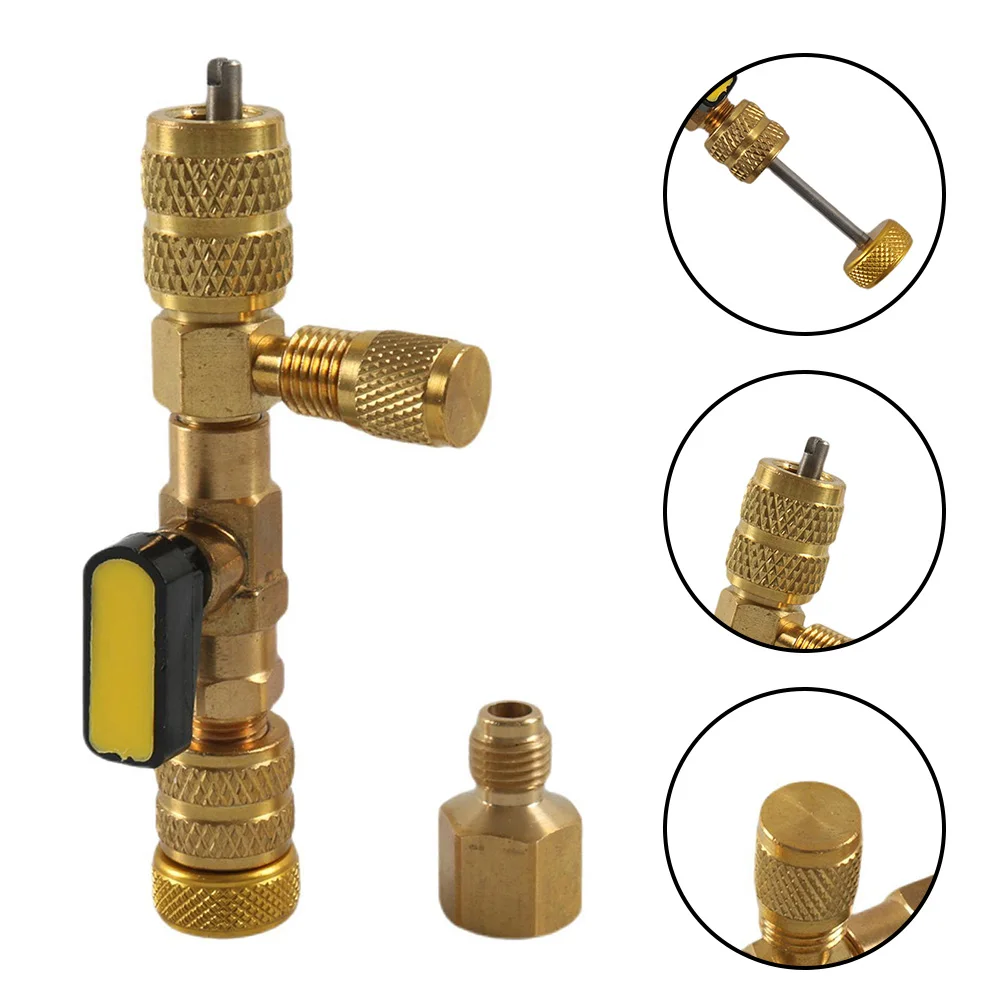 Remover Installer Valve Core Replacement Tool Valve Core 1/4” And 5/16” SAE Adapt To R12/R22 Dual Size Connector
Remover Installer Valve Core Replacement Tool Valve Core 1/4” And 5/16” SAE Adapt To R12/R22 Dual Size Connector