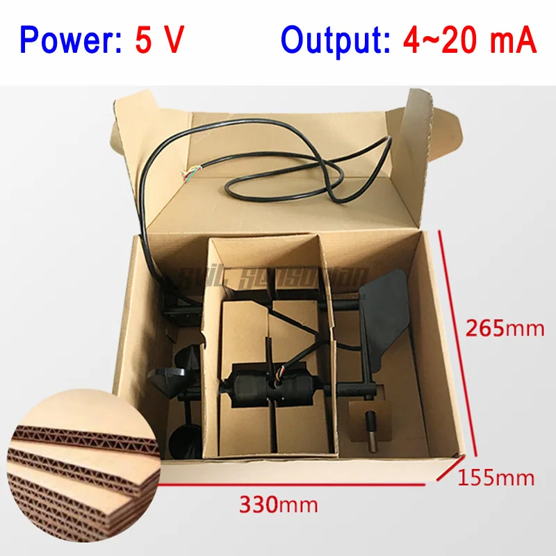 Trumsense STTWSWDI5420S 4 to 20mA Current Output Integrated S Shape Wind Speed And Direction Sensor DC 5V Supply for School
Trumsense STTWSWDI5420S 4 to 20mA Current Output Integrated S Shape Wind Speed And Direction Sensor DC 5V Supply for School