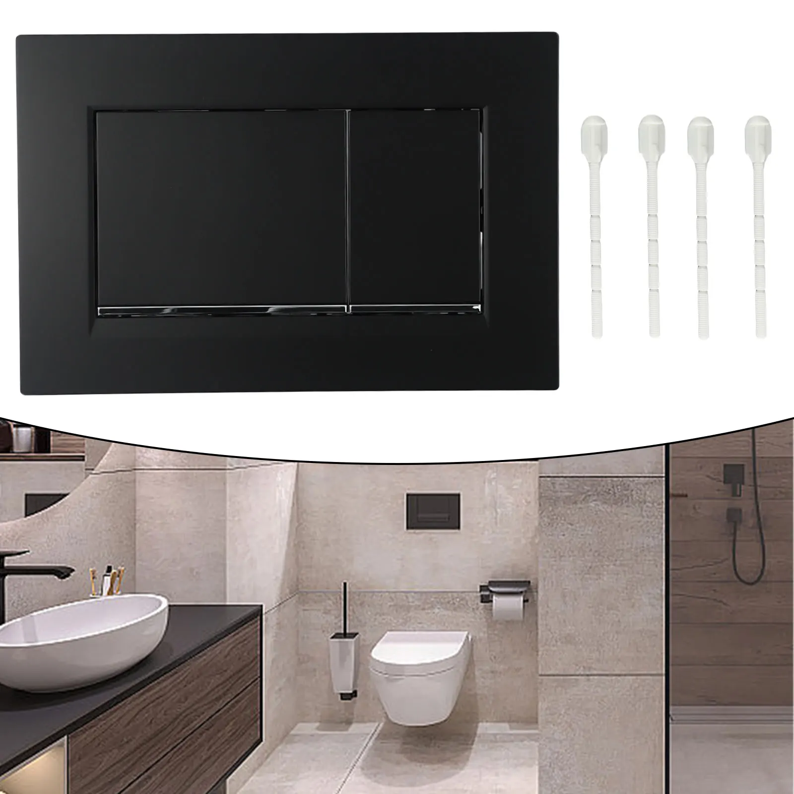 Dual Flush Plate Panel For Geberit Sigma30 For UP320 Cistern Water Tank Switch Button Black White Toilet Accessories Bathroom
Dual Flush Plate Panel For Geberit Sigma30 For UP320 Cistern Water Tank Switch Button Black White Toilet Accessories Bathroom