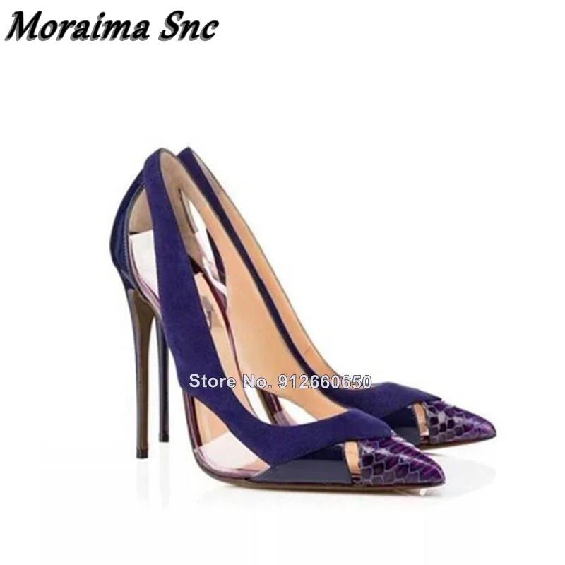 

Moraima Snc Hollow Pointy Toe Mixed Color Pumps Black Sandals Stilettos High Heel Wedding Shoes On Heels Summer Shoes For Women