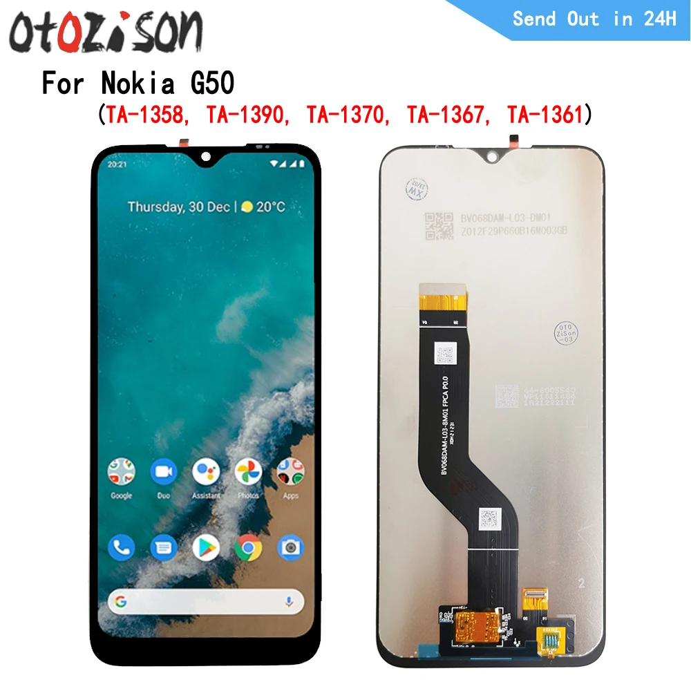 ЖК-дисплей 6,82 дюйма IPS для Nokia G50 TA-1358, TA-1390, TA-1370, сенсорная панель с дигитайзером и рамкой в сборе для Nokia G50
ЖК-дисплей 6,82 дюйма IPS для Nokia G50 TA-1358, TA-1390, TA-1370, сенсорная панель с дигитайзером и рамкой в сборе для Nokia G50