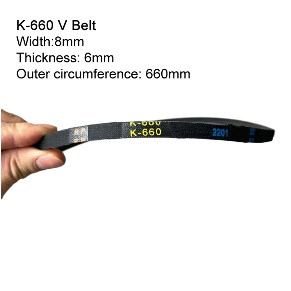 Triangle Belt Driving Belt Rubber Versatile 1 Pc 66cm Easy Installation Efficient For Drill Machines K660 V Belt
Triangle Belt Driving Belt Rubber Versatile 1 Pc 66cm Easy Installation Efficient For Drill Machines K660 V Belt