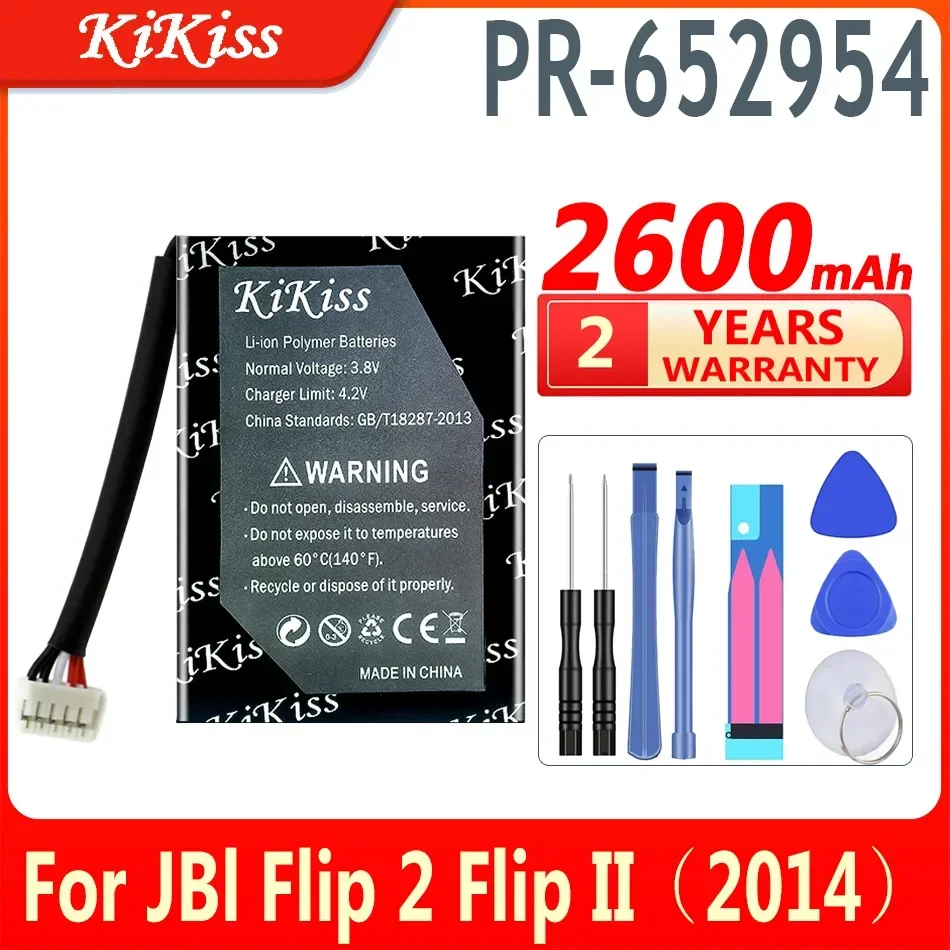 Аккумулятор KiKiss емкостью 2600 мАч для JBl Flip 2 Flip II 2014, динамик, батареи большой емкости
Аккумулятор KiKiss емкостью 2600 мАч для JBl Flip 2 Flip II 2014, динамик, батареи большой емкости