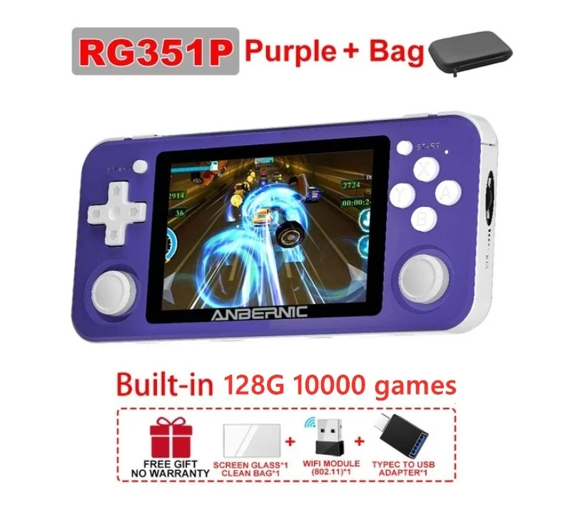 RG351P ANBERNIC Handheld Game Console RG351M 3.5 inch IPS 128G 10000+ PS1 GB FC PSP Retro Games Video Music Pocket Player Box
RG351P ANBERNIC Handheld Game Console RG351M 3.5 inch IPS 128G 10000+ PS1 GB FC PSP Retro Games Video Music Pocket Player Box