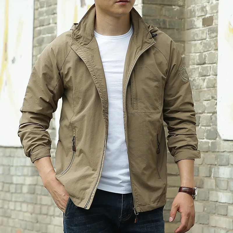 Men's Jackets Outdoor Hiking Camping Hooded Windbreaker Coat Spring Autumn New Casual Jacket Tactics Military Jacket Male 6XL
Men's Jackets Outdoor Hiking Camping Hooded Windbreaker Coat Spring Autumn New Casual Jacket Tactics Military Jacket Male 6XL
