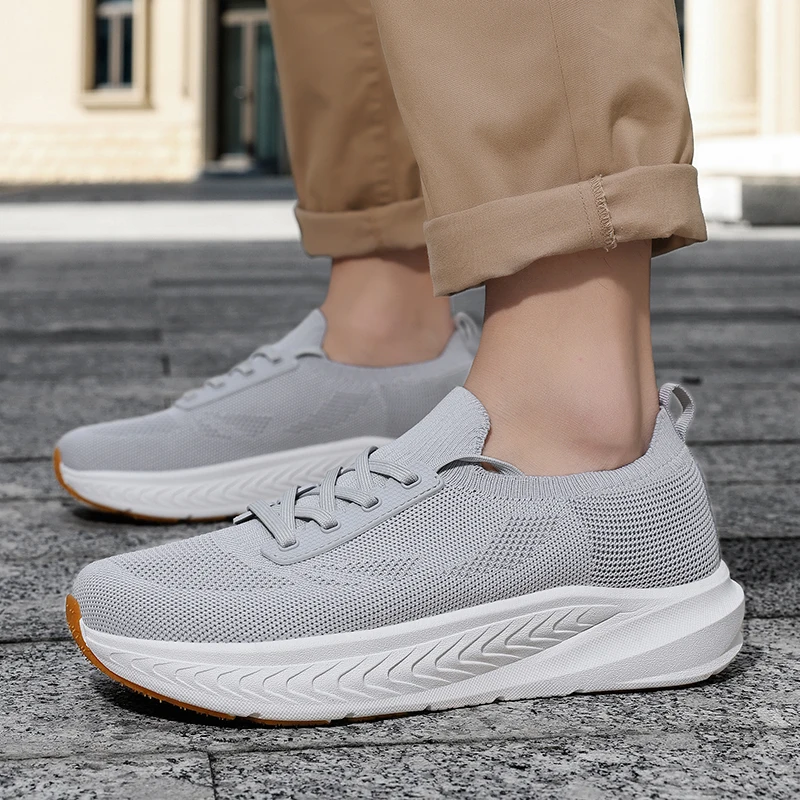 الانزلاق على الرجال أحذية مشي غير رسمية واسعة تو أحذية رياضية محبوك شبكة الجري أحذية رياضية موضة سميكة وحيد في الهواء الطلق أحذية للمشي الانزلاق على الرجال أحذية مشي غير رسمية واسعة تو أحذية رياضية محبوك شبكة الجري أحذية رياضية موضة سميكة وحيد في الهواء الطلق أحذية للمشي