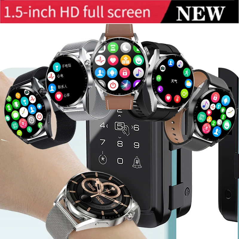 

For Nova 10 Y61 5t 9 SE Huawei Bluetooth Call Sport Heart Rate Monitor 1.5 Inch Screen Smartwatch Customize Wallpaper Watches