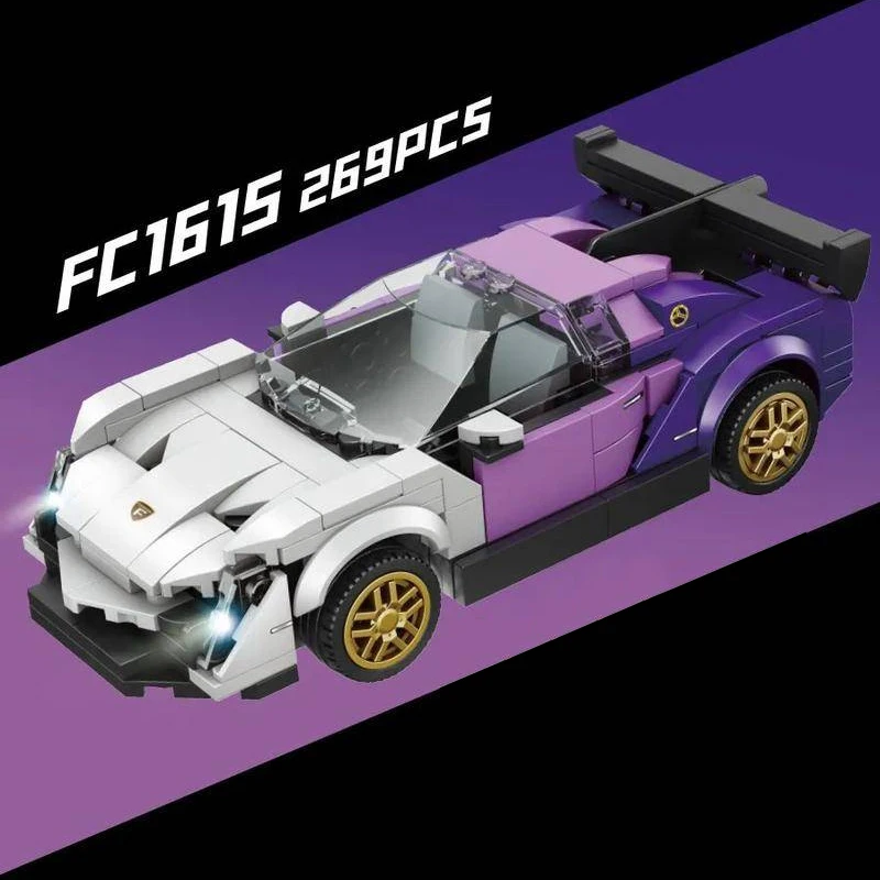 Forange Racers скоростные чемпионы MOC 1615 суперскоростная модель автомобиля 269 шт. строительные блоки головоломка игрушка на день рождения
Forange Racers скоростные чемпионы MOC 1615 суперскоростная модель автомобиля 269 шт. строительные блоки головоломка игрушка на день рождения