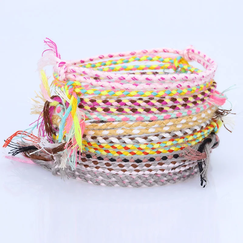 New Boho Four Strand Color Handmade Woven Thread Wrap Bracelet Simple Rope Knot Friendship Bracelet Unisex Ethnic Jewelry
New Boho Four Strand Color Handmade Woven Thread Wrap Bracelet Simple Rope Knot Friendship Bracelet Unisex Ethnic Jewelry