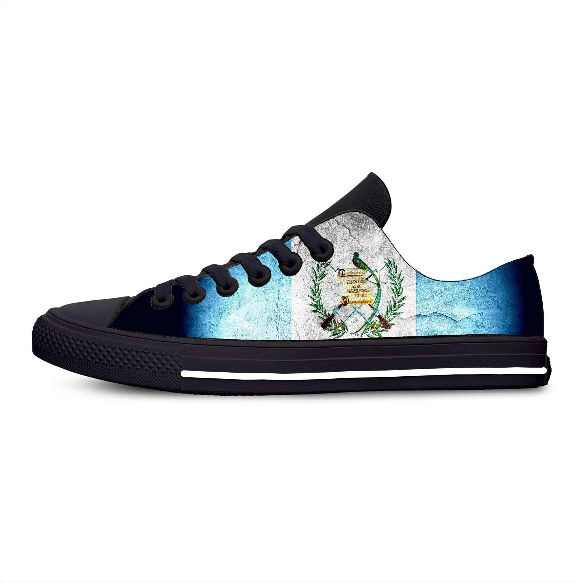 

Guatemala Guatemalan Flag Patriotic Pride Fashion Casual Cloth Shoes Low Top Comfortable Breathable 3D Print Men Women Sneakers