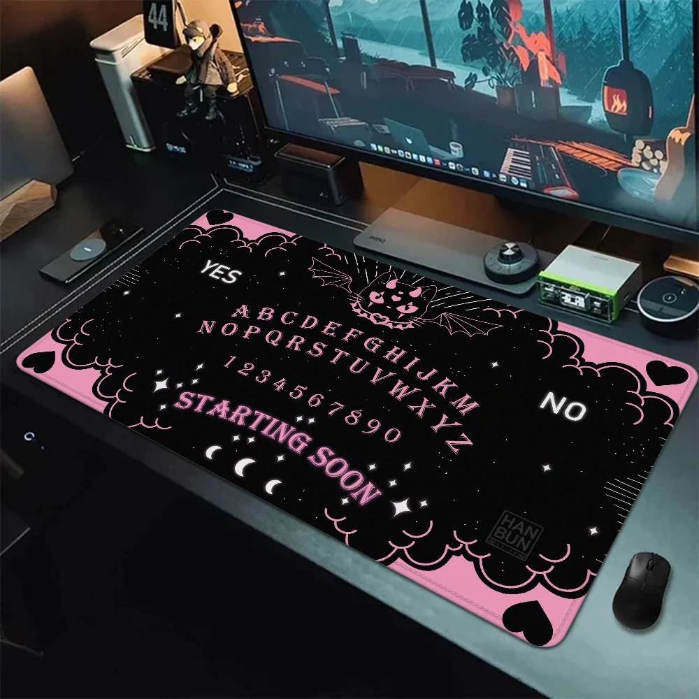 

Игровой коврик Ouija для клавиатуры, игровые аксессуары для настройки, игровой коврик для мыши 900x400, большой коврик для мыши, Настольный коврик, коврики для настольных компьютеров