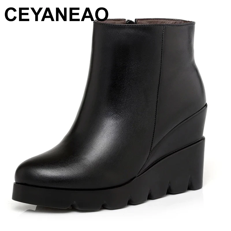 2023 autumn winter soft leather platform high heels girl wedges ankle boots shoes for woman fashion boots women Size 34-40
2023 autumn winter soft leather platform high heels girl wedges ankle boots shoes for woman fashion boots women Size 34-40