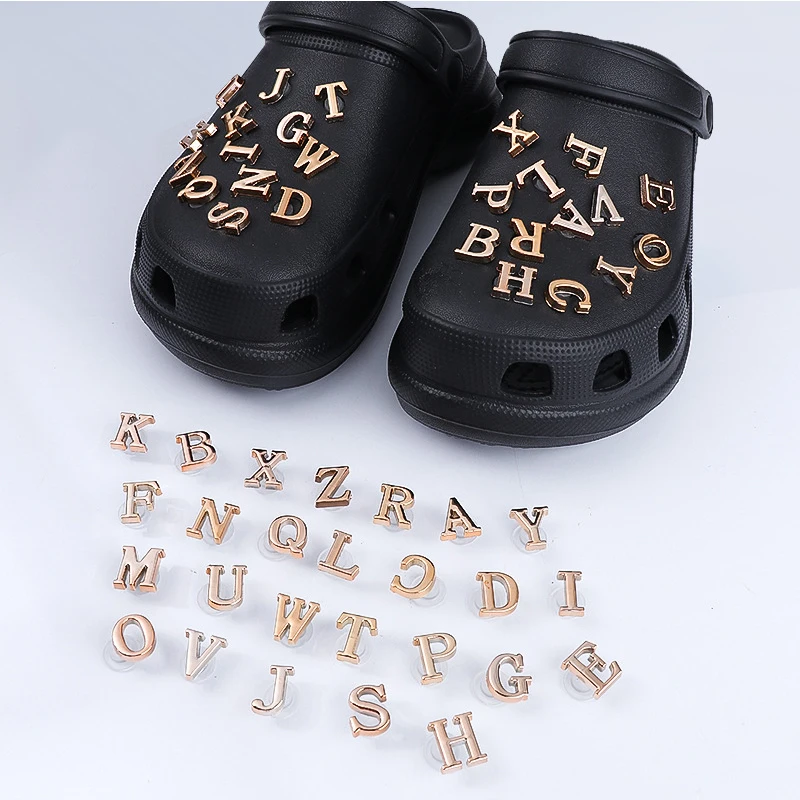 26 PCS English Letters/Set Croc Shoe Charms Accessories Diy Shoes Decoration Rhinestone Clogs Sandals Accessories
26 PCS English Letters/Set Croc Shoe Charms Accessories Diy Shoes Decoration Rhinestone Clogs Sandals Accessories