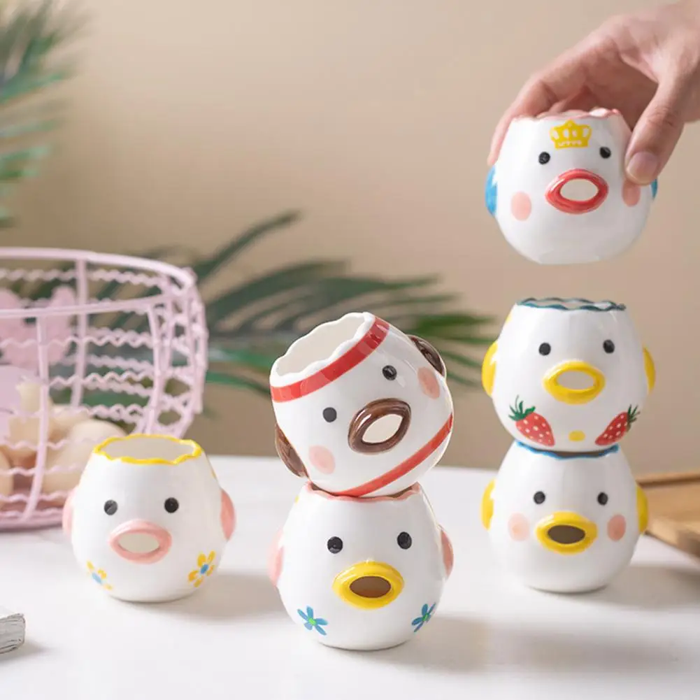 New 1PC Cute Egg Divider Ceramic Yolk Filter Creative Anti-slip Chicken Shape Yolk Protein Separator
New 1PC Cute Egg Divider Ceramic Yolk Filter Creative Anti-slip Chicken Shape Yolk Protein Separator