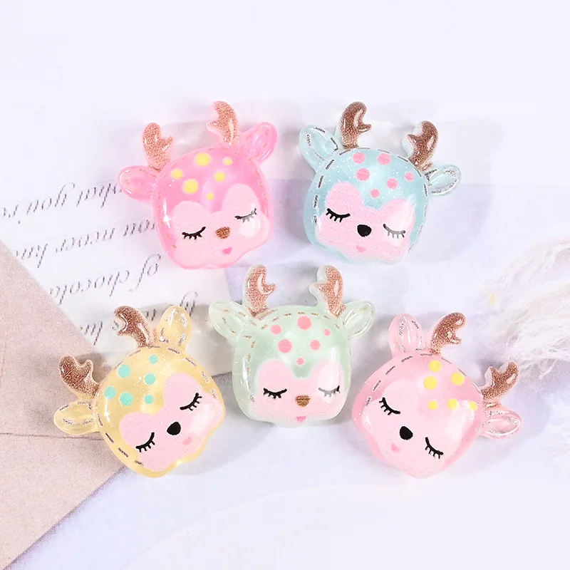 10pcs Resin Animal Dear DIY Jewelry Craft Material Flat Back Cabochon Decoration Handmade Supply Hair Ornament Slime Accessories
10pcs Resin Animal Dear DIY Jewelry Craft Material Flat Back Cabochon Decoration Handmade Supply Hair Ornament Slime Accessories