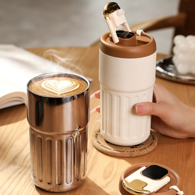 

Temperature Display Coffee Cup Heat Preservation Thermal Coffee Cup To Carry Drinkware Espresso Cups Thermos Bottle Mug Tea