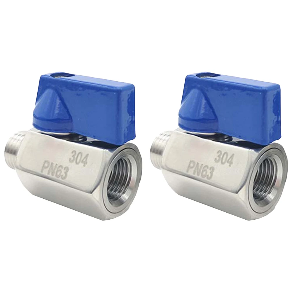 2PCS Stainless Steel Ball Valve Mini Air Compressor Water Gas Oil Shut-off Valve Inner And Outer Wire For Tubes Water Control
2PCS Stainless Steel Ball Valve Mini Air Compressor Water Gas Oil Shut-off Valve Inner And Outer Wire For Tubes Water Control