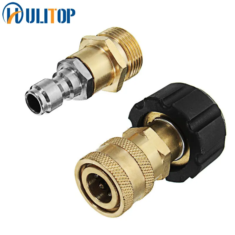 M22 Threaded Nozzle Connector For High Pressure Washers Copper Quick Connect Kit 1/4 Inch Car Washing Washing Accessories
M22 Threaded Nozzle Connector For High Pressure Washers Copper Quick Connect Kit 1/4 Inch Car Washing Washing Accessories