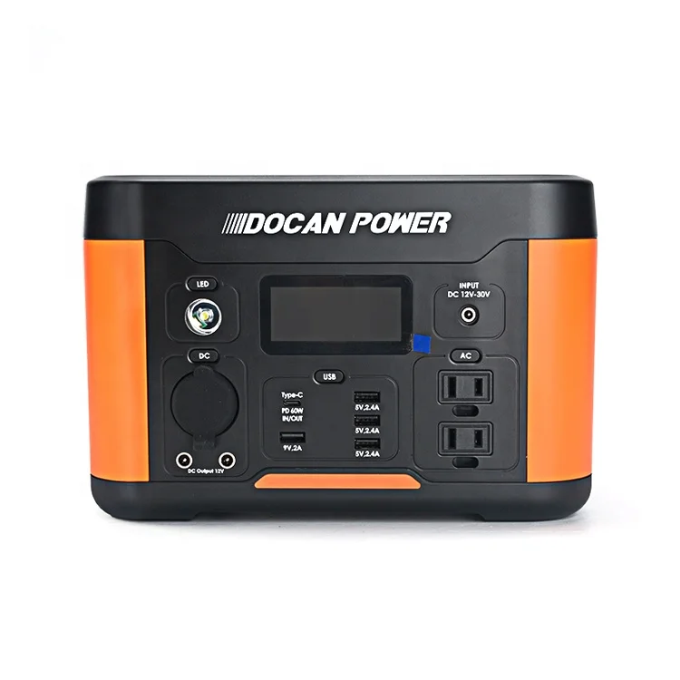 Docan power New 600W Outdoor Charging Portable Power Station for camping emergency Energy Supply
Docan power New 600W Outdoor Charging Portable Power Station for camping emergency Energy Supply