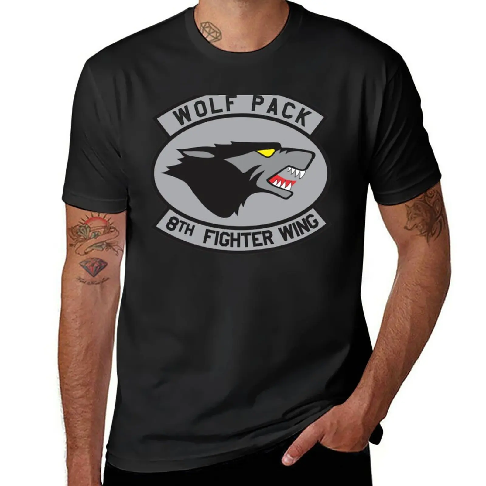 

New Wolf Pack - Kunsan Air Base - Republic of Korea - Clean Style T-Shirt tops cute clothes mens graphic t-shirts funny