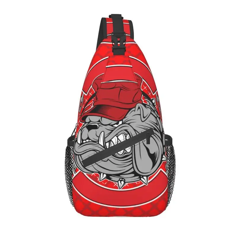Bulldogs Wear Caps Sling Chest Bag Customized Cartoon Dog Shoulder Crossbody Backpack for Men Travel Hiking Daypack
Bulldogs Wear Caps Sling Chest Bag Customized Cartoon Dog Shoulder Crossbody Backpack for Men Travel Hiking Daypack