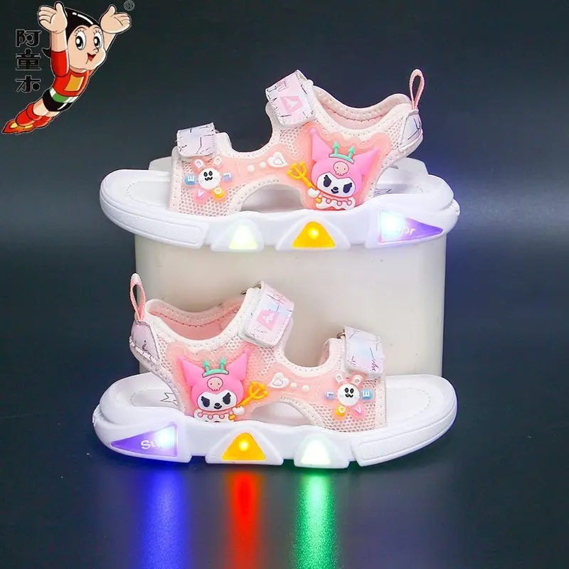 Sweet Kuromi Anime Kawaii Sanrio Ins Fashion Beach Shoes Summer Cute Cartoon Lightweight Sports Sandals Gifts for Kids
Sweet Kuromi Anime Kawaii Sanrio Ins Fashion Beach Shoes Summer Cute Cartoon Lightweight Sports Sandals Gifts for Kids