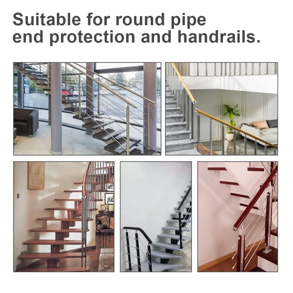 4pcs 45MM Staircase Handrails Decorating Plug PVC Armrest Accessories Pipe Plug Wall Bracket Round End Cap Home Hardware
4pcs 45MM Staircase Handrails Decorating Plug PVC Armrest Accessories Pipe Plug Wall Bracket Round End Cap Home Hardware