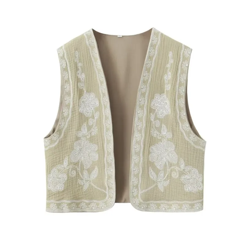 Lady Embroidery Sleeveless Tank Top Spring Summer Sexy Solid Color топ женский High Street Style Cardigan Short Top
Lady Embroidery Sleeveless Tank Top Spring Summer Sexy Solid Color топ женский High Street Style Cardigan Short Top
