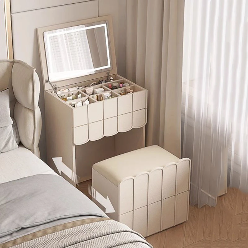 Aesthetic Drawers Dressing Table Mirror Stool Design Wood Modern Makeup Table White Women Bedroom Mesa De Maquillaje Furniture
Aesthetic Drawers Dressing Table Mirror Stool Design Wood Modern Makeup Table White Women Bedroom Mesa De Maquillaje Furniture