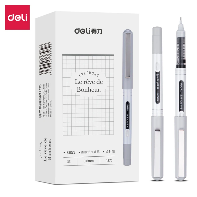 0.5mm Black Ink Blue Ink Straight Liquid Ballpoint Pen Office Pen High-quality Pen School Supplies Office Supplies Stationery
0.5mm Black Ink Blue Ink Straight Liquid Ballpoint Pen Office Pen High-quality Pen School Supplies Office Supplies Stationery