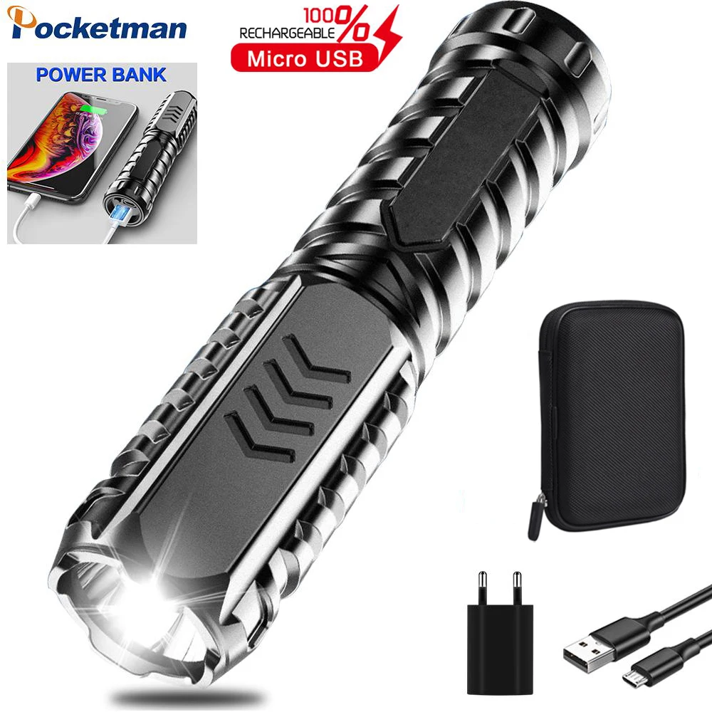 Super Bright LED Flashlight USB Rechargeable Flashlights Waterproof Torch Emergency Flashlight Tactical Flashlights
Super Bright LED Flashlight USB Rechargeable Flashlights Waterproof Torch Emergency Flashlight Tactical Flashlights