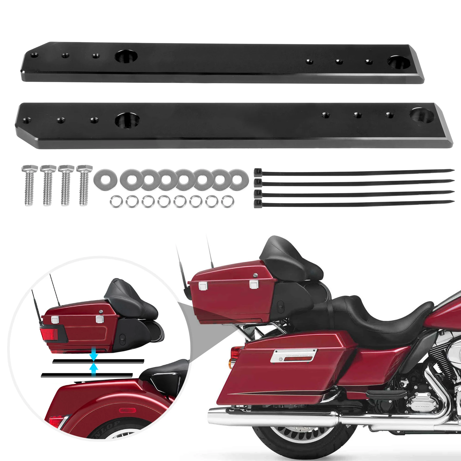 Регулируемый задний туристический Пак 1-3 дюйма, набор релокаторов для Harley Touring Road King Electra Street Road Glide 2009-2013
Регулируемый задний туристический Пак 1-3 дюйма, набор релокаторов для Harley Touring Road King Electra Street Road Glide 2009-2013