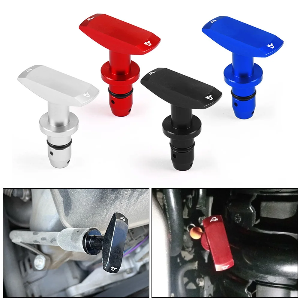 

Car Universal Oil Dipstick Pull Handle Engine Oil Pullhandle Aluminum Billet Automobile Replacement Modification Decoration