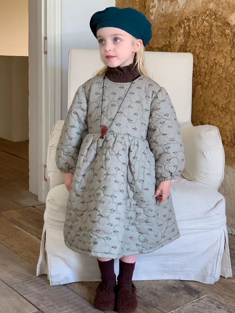HoneyCherry Girls Cute Dress Winter New Fashion Floral Clip Cotton Princess Dress Flower Girl Dresses
HoneyCherry Girls Cute Dress Winter New Fashion Floral Clip Cotton Princess Dress Flower Girl Dresses