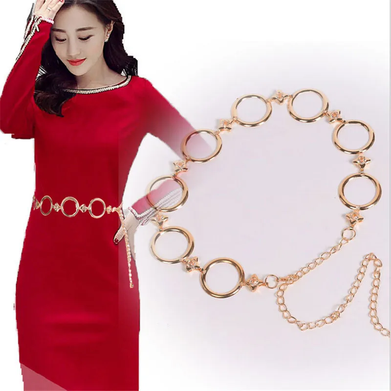 Fashion Girls Metal Waist Chain Gold Plated Belt Decoration Belt for Dresses Women Circle Metal String Designer Belts
Fashion Girls Metal Waist Chain Gold Plated Belt Decoration Belt for Dresses Women Circle Metal String Designer Belts