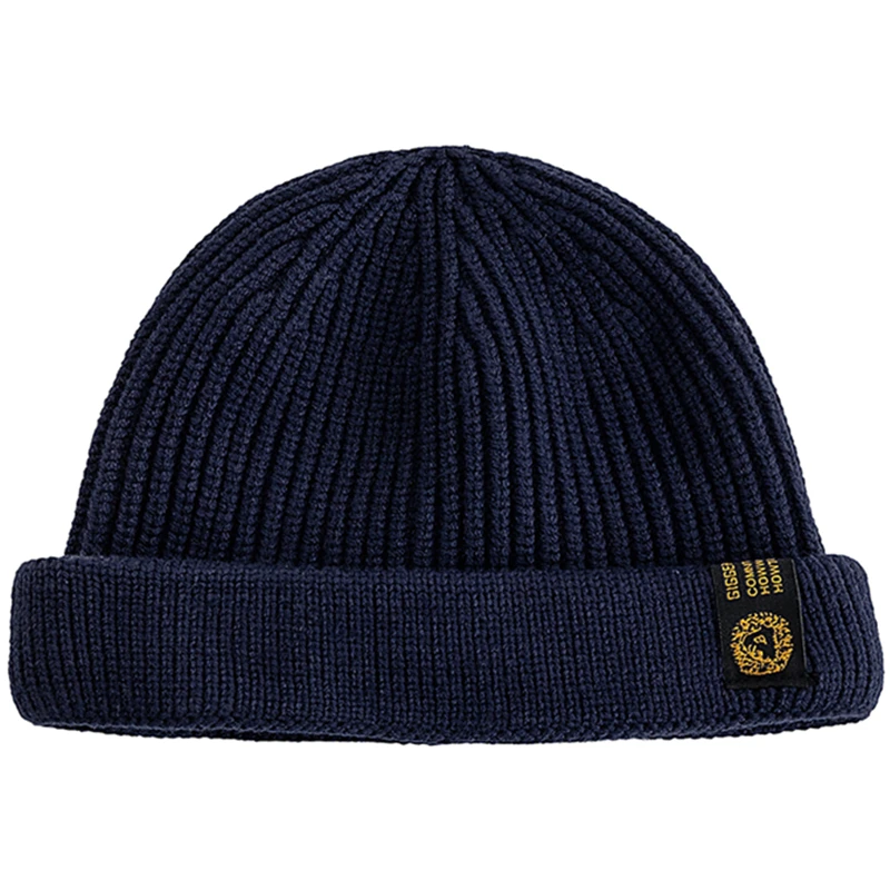 Men's Outdoor Short Skull Cap - Sailor Style Winter Beanie 12 S88792a46d29f4f1490e70a7111b0f4c4D