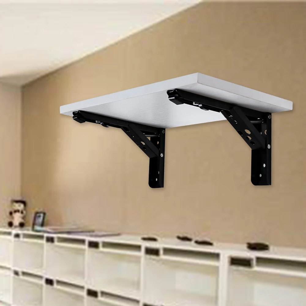 2pcs Folding Shelf Brackets Heavy Duty Folding Angle Bracket Durable Shelf Support for Table Work Space Saving DIY Bracket
2pcs Folding Shelf Brackets Heavy Duty Folding Angle Bracket Durable Shelf Support for Table Work Space Saving DIY Bracket