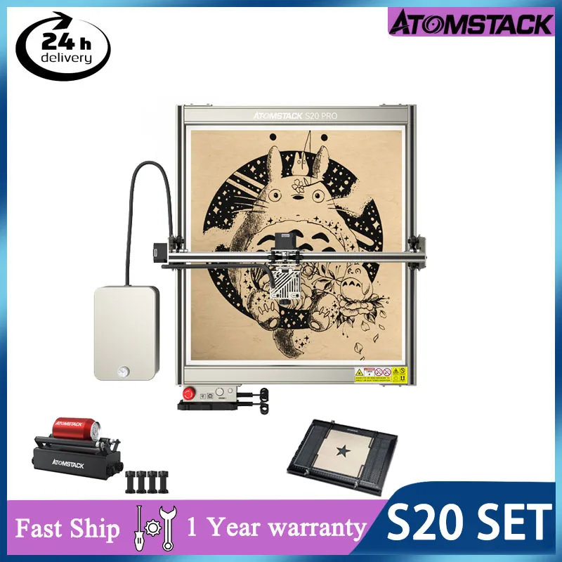 ATOMSTACK X20/A20/S20 PRO Laser Engraver Set Cutting Machine 20W Laser Power Carving Support Offline Engraving With Air Assist
ATOMSTACK X20/A20/S20 PRO Laser Engraver Set Cutting Machine 20W Laser Power Carving Support Offline Engraving With Air Assist
