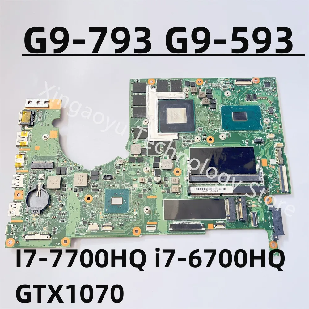 

MU5DC/CH7DC For Acer Predator 17 G9-793 G9-593 Laptop Motherboard With CPU I7-7700HQ i7-6700HQ GPU GTX1070 100% Tested OK