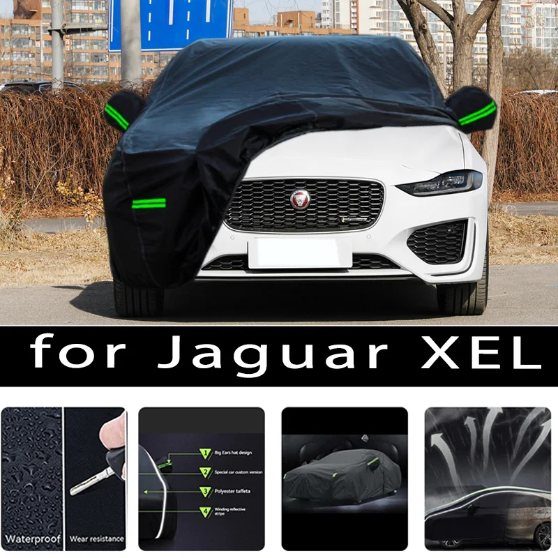

For Jaguar XEL Outdoor Protection Full Car Covers Snow Cover Sunshade Waterproof Dustproof Exterior Car accessories
