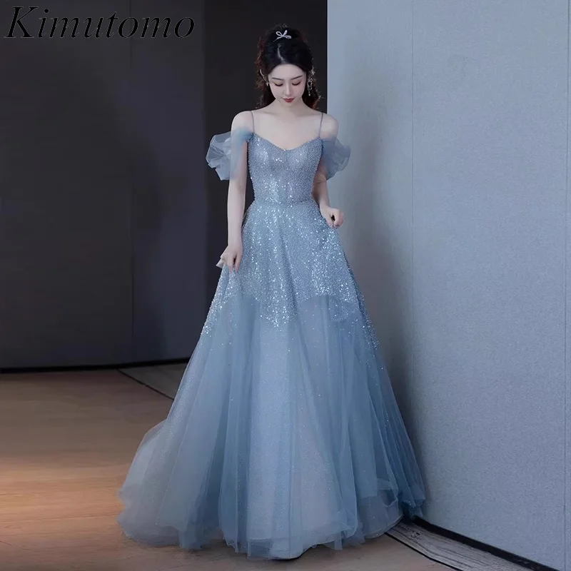 Kimutomo Sequined Shiny Party Dress Slash Neck Mesh Elegant Dress Women for Wedding Party Celebrity Style Strapless Vestidos
Kimutomo Sequined Shiny Party Dress Slash Neck Mesh Elegant Dress Women for Wedding Party Celebrity Style Strapless Vestidos
