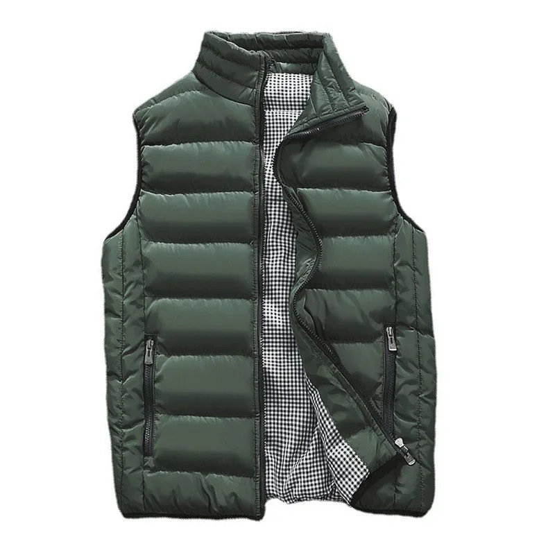 

Brand Clothing Vest Jacket Mens New Autumn Warm Sleeveless Jacket Male Winter Casual Waistcoat Men Vest Plus Size Veste Homme