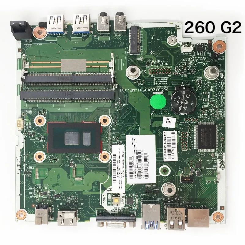 

For HP 260 G2 Desktop Motherboard 843379-001 843379-602 842606-002 842606-003 Mainboard 100% Tested OK Fully Work Free Shipping