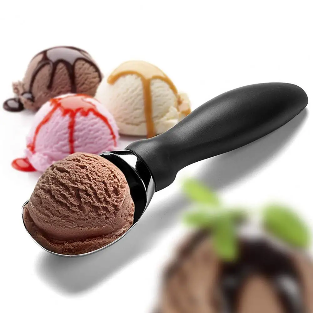 

Ergonomic Ice Cream Spoon Stainless Steel Ice Cream Scoop with Comfortable Handle Heavy Duty Spade Curved Head Easy for Spooning
