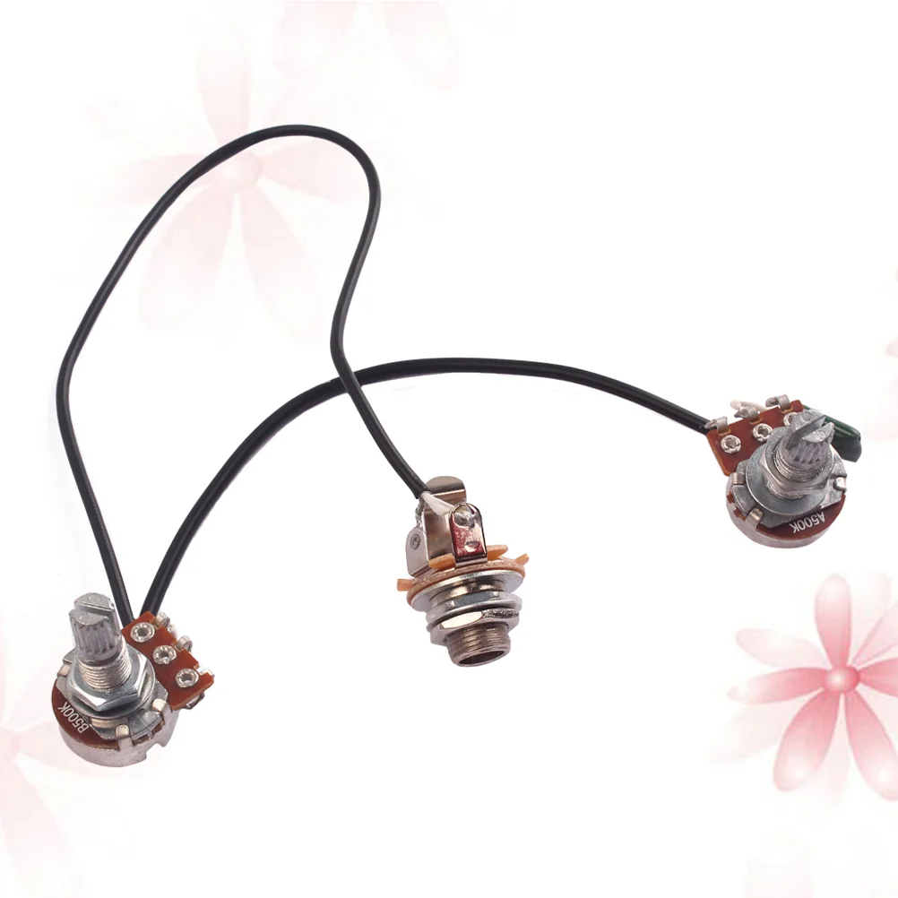 3pcs Bass Guitars Wiring Harness Bass Guitars Potentiometer Shaft Audio Taper Pots with Copper Volume and Tone Controls
3pcs Bass Guitars Wiring Harness Bass Guitars Potentiometer Shaft Audio Taper Pots with Copper Volume and Tone Controls