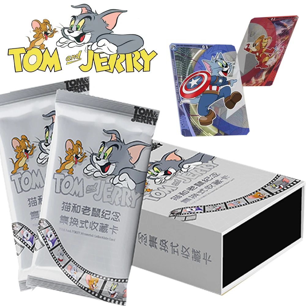 

Animation Tom And Jerry Collection Cards For Children Cat Mouse Joyful Enemies In Daily Life Character Card Birthday Gift Toy