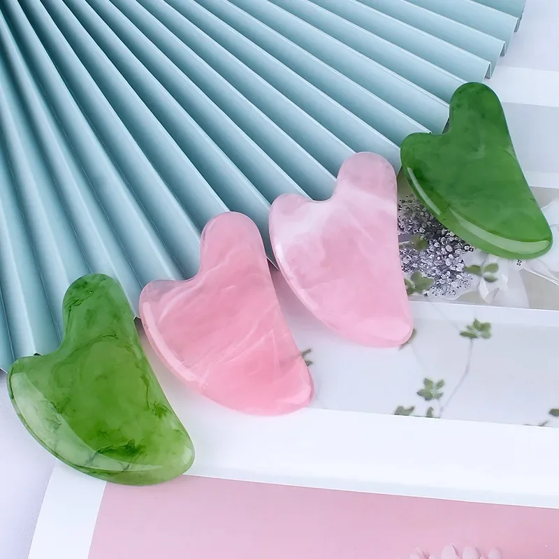 New Natural Jade Stone Gua Sha Massage Board Rose Quartz Guasha Plate Jade Face Massager Scrapers Tools For Face Neck Back Body 
New Natural Jade Stone Gua Sha Massage Board Rose Quartz Guasha Plate Jade Face Massager Scrapers Tools For Face Neck Back Body