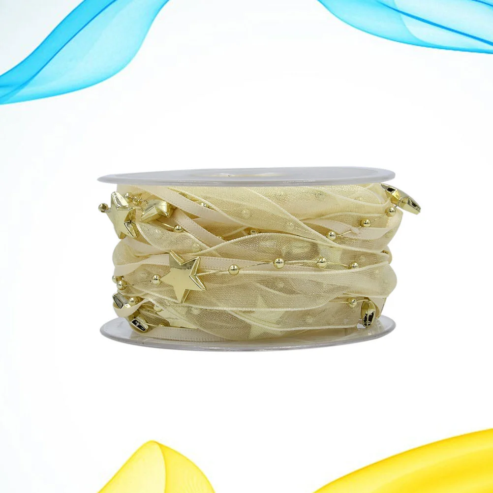 1 Roll of 5M Christmas Ribbons Ribbon Christmas Bead Ribbon Yarn Garland Ribbon Band for Christmas Tree Wedding Craft ( Golden
1 Roll of 5M Christmas Ribbons Ribbon Christmas Bead Ribbon Yarn Garland Ribbon Band for Christmas Tree Wedding Craft ( Golden