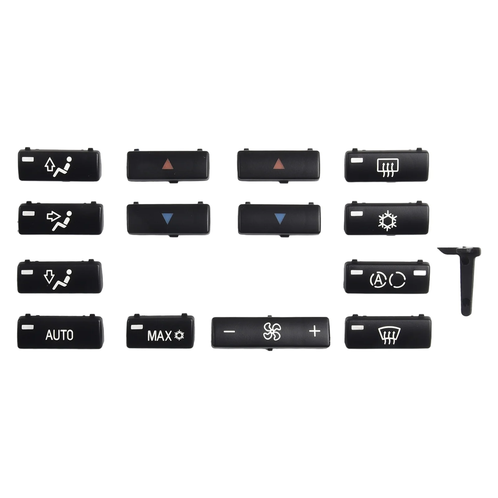 14Pcs/Set Car Climate A/C Control Panel Switch Buttons Cover For 5 Series E39 1996-2002 For E53 1998-2006
14Pcs/Set Car Climate A/C Control Panel Switch Buttons Cover For 5 Series E39 1996-2002 For E53 1998-2006