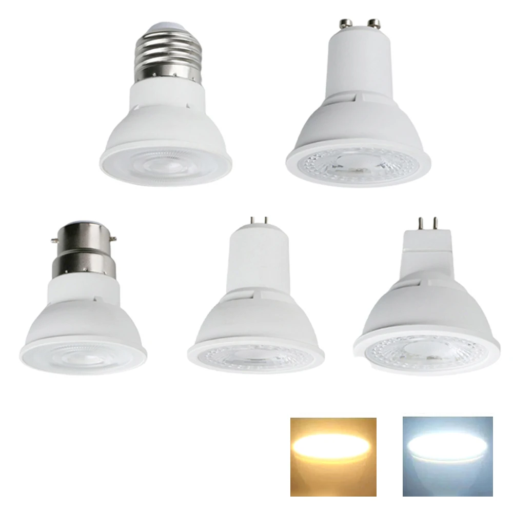 

Energy Saving Lamps LED Spotlight Bulbs GU10 MR16 E27 B22 GU5.3 7W Dimmable 220V 36 Degree 2835SMD Replace 45w Incandescent lamp